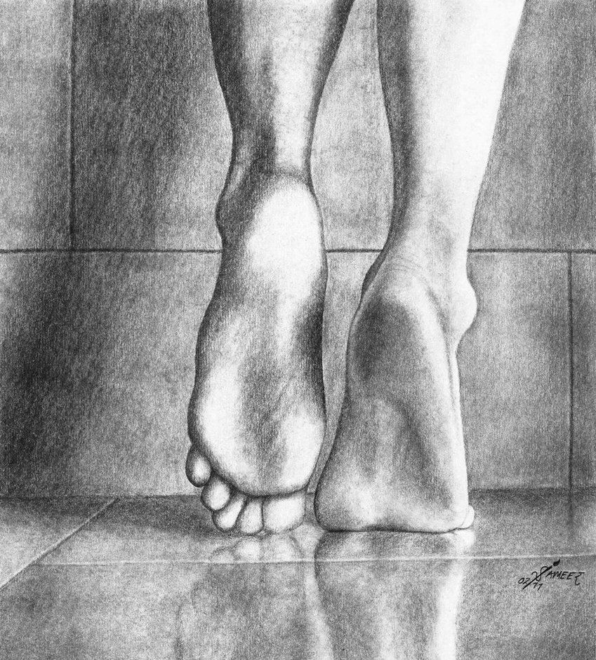 Feet Walking Drawing at Explore collection of Feet