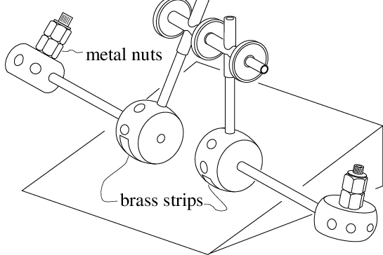 545x364 a drawing of our tinkertoy r walking model the center of mass - Feet Walking Drawing