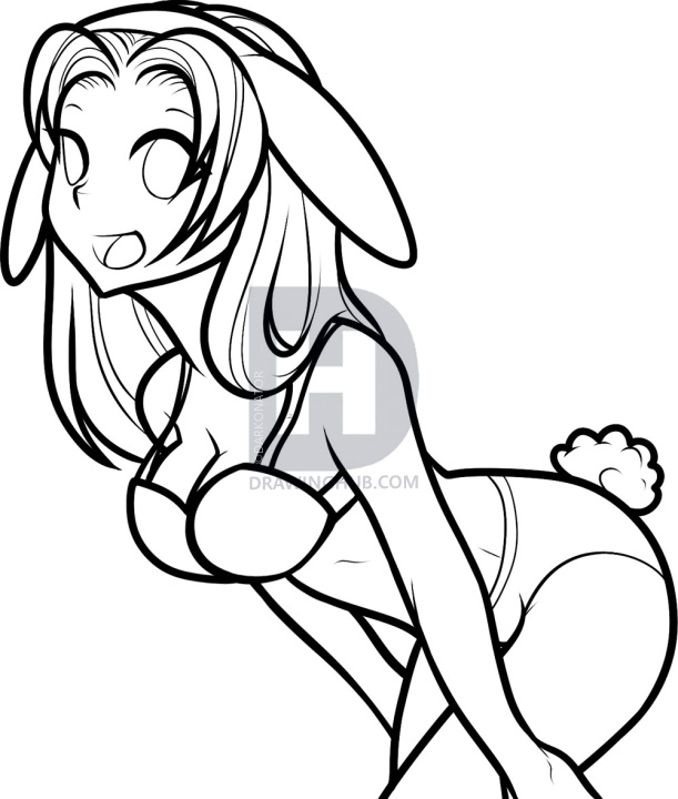 611x720 How To Draw Female Anime, Female Anime, Step - Female Anime Drawing