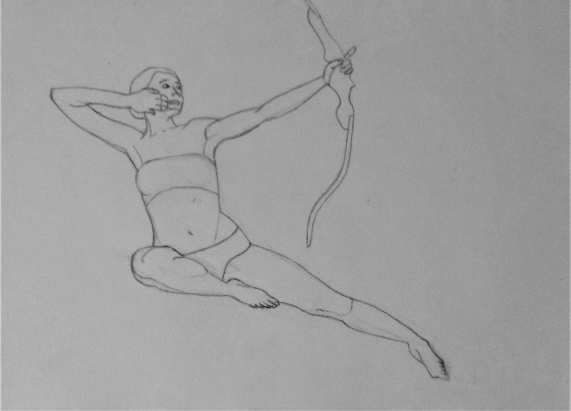 1920x1384 Jesse Eredia - Female Archer Drawing