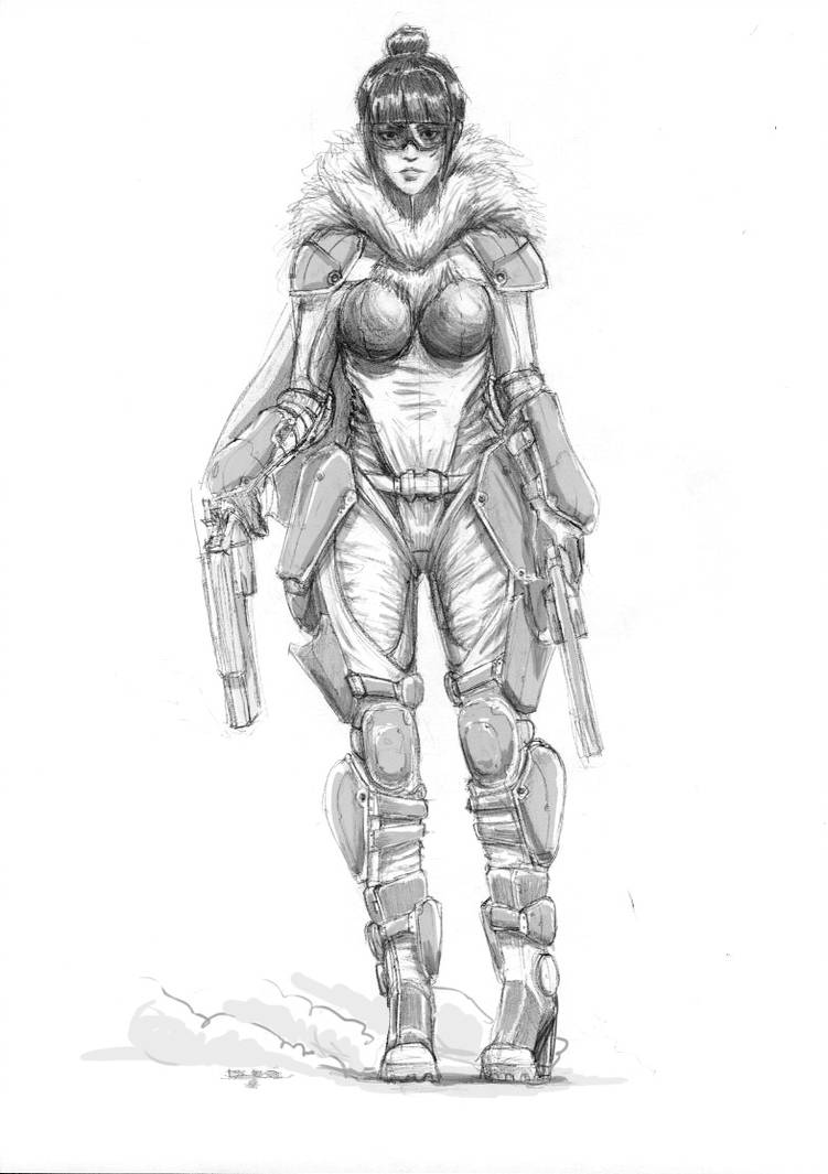 751x1065 Female Armor Sketch - Female Armor Drawing