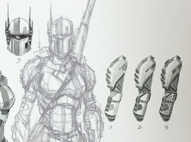 640x476 Mike's Art Blog - Female Armor Drawing