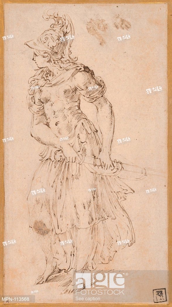 588x1050 Standing Female Figure In Armor Drawing Her Sword - Female Armor Drawing