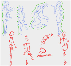 302x279 How To Learn Anatomy Drawing Unique Female Body Structure Drawing - Female Body Anatomy Drawing