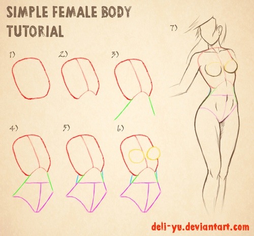 500x465 Body Drawing Tumblr - Female Body Drawing