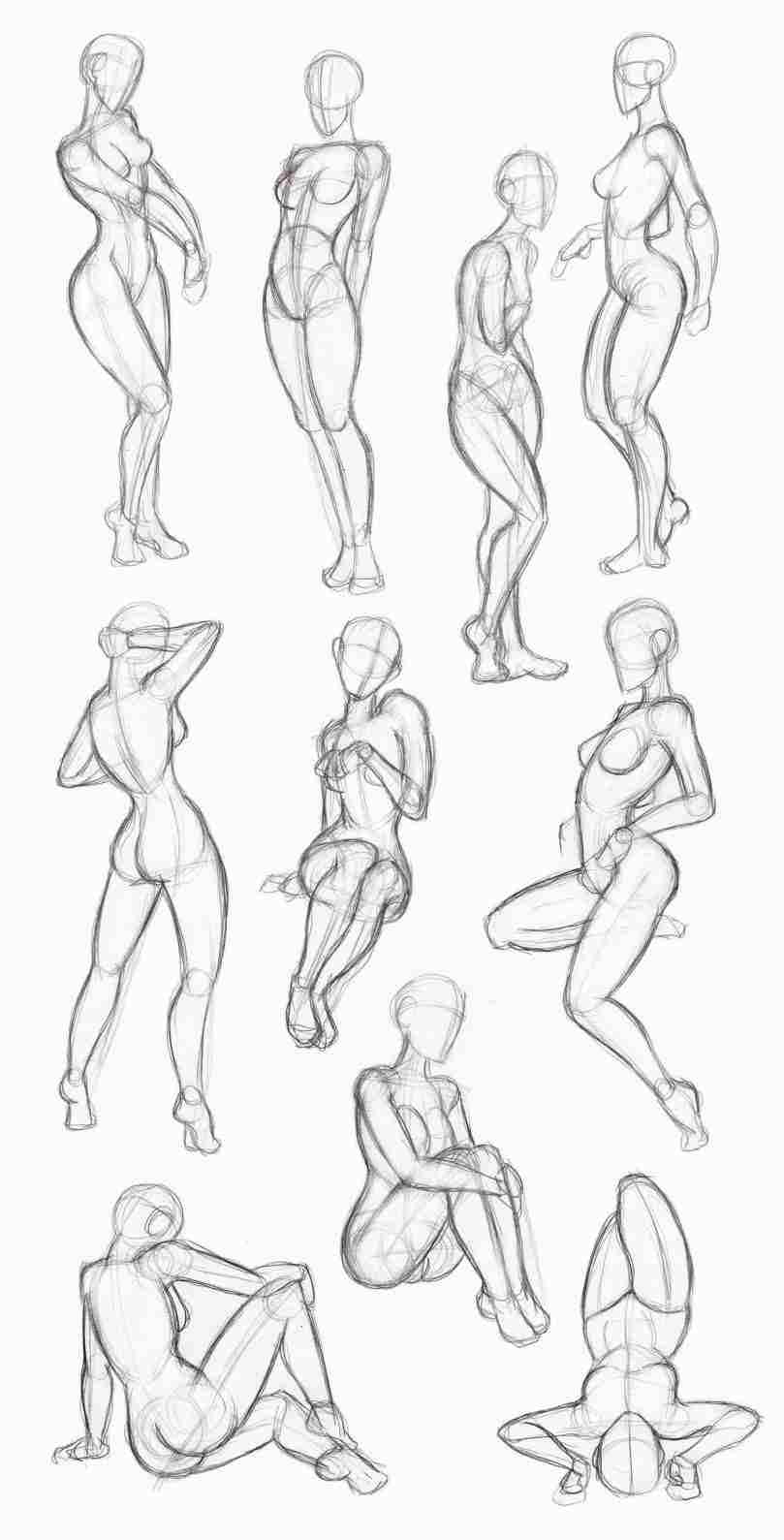 25+ Best Looking For Reference Full Body Female Drawing Base | The