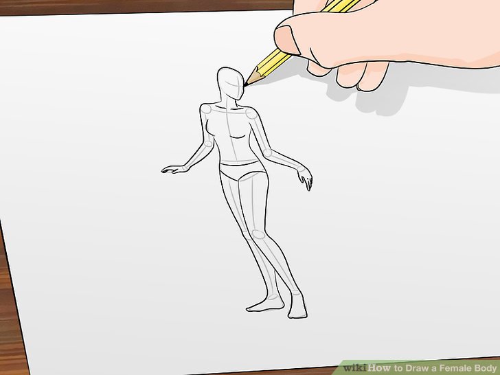728x546 Clear And Easy Ways To Draw A Female Body - Female Body Drawing Outline