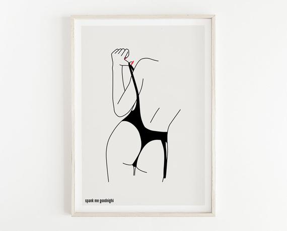 570x458 Woman In Swimsuit One Line Drawing Minimalist Woman Art Etsy - Female Body Drawing Outline