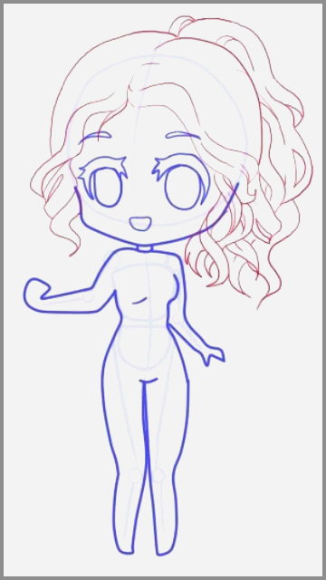 360x640 How To Draw Girl Anime Body - Female Body Drawing Template