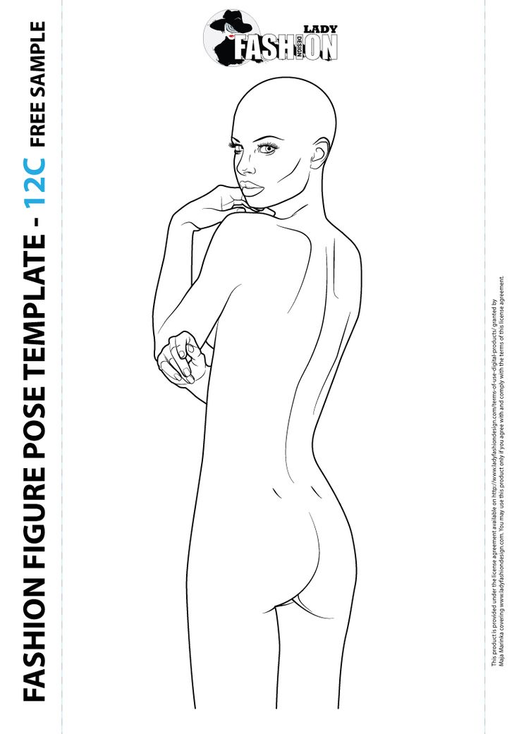 736x1041 Female Body Template - Female Body Drawing Template