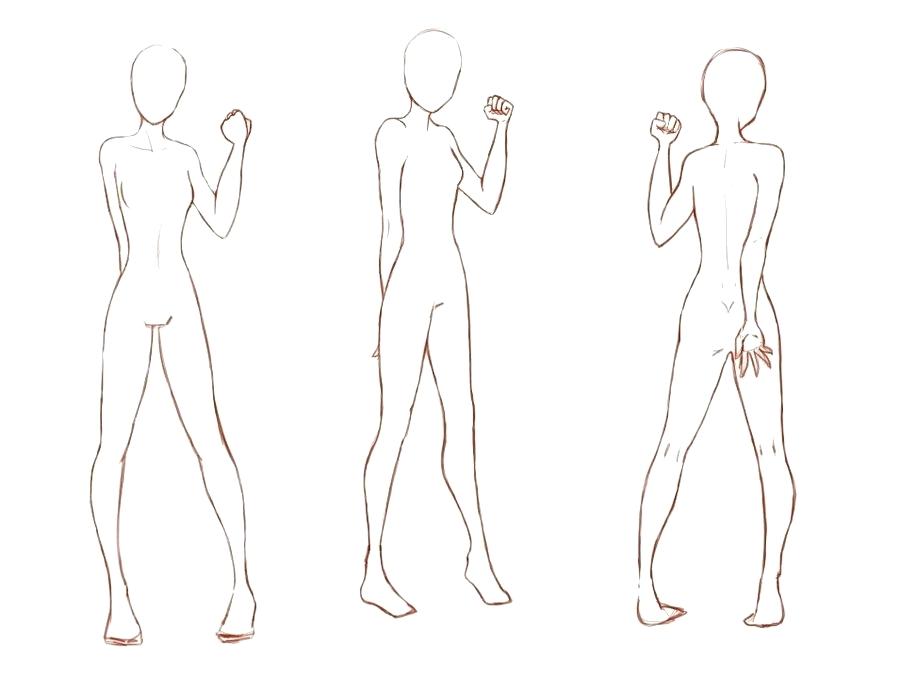 900x694 Person Drawing Template - Female Body Drawing Template