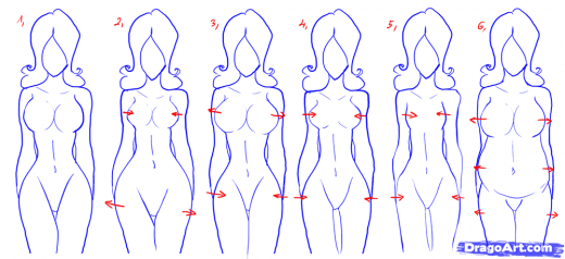 520x238 female figure drawing templates at getdrawings free for female - Female Body Figure Drawing