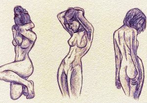 300x210 How To Draw Female Figure How I Draw Basic Woman Figurepandabaka - Female Body Figure Drawing