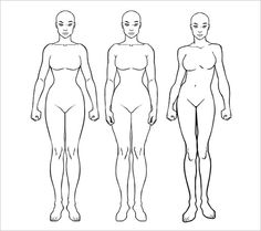 236x209 Female Body Outline - Female Body Outline Drawing