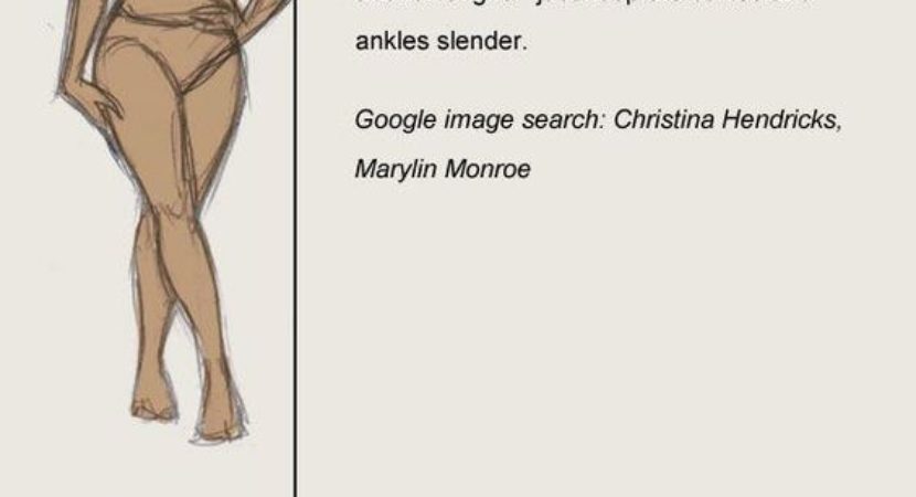 830x450 How To Draw Different Female Body Types - Female Body Shape Drawing