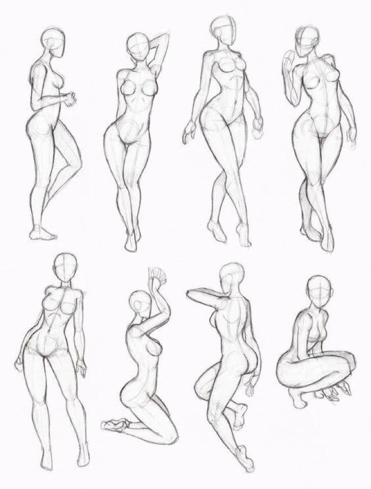 Huge Collection Of 'female Body Figure Drawing' Download More - F...