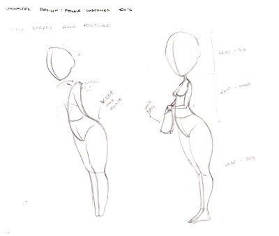 400x339 Ruben's Blogpage Unit Female Character Body Shape Drawings - Female Body Shape Drawing