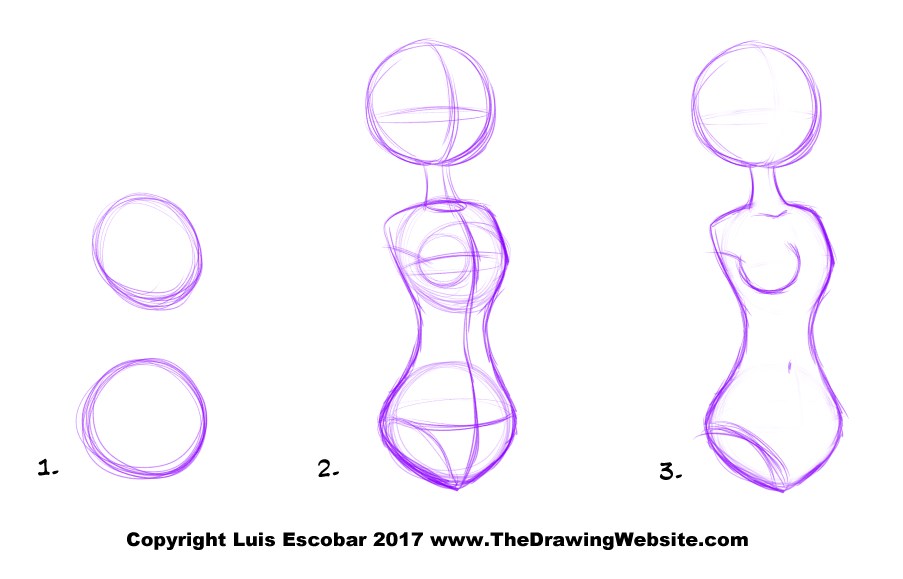 903x579 cartoon body formulasthe drawing website the drawing website - Female Body Shape Drawing