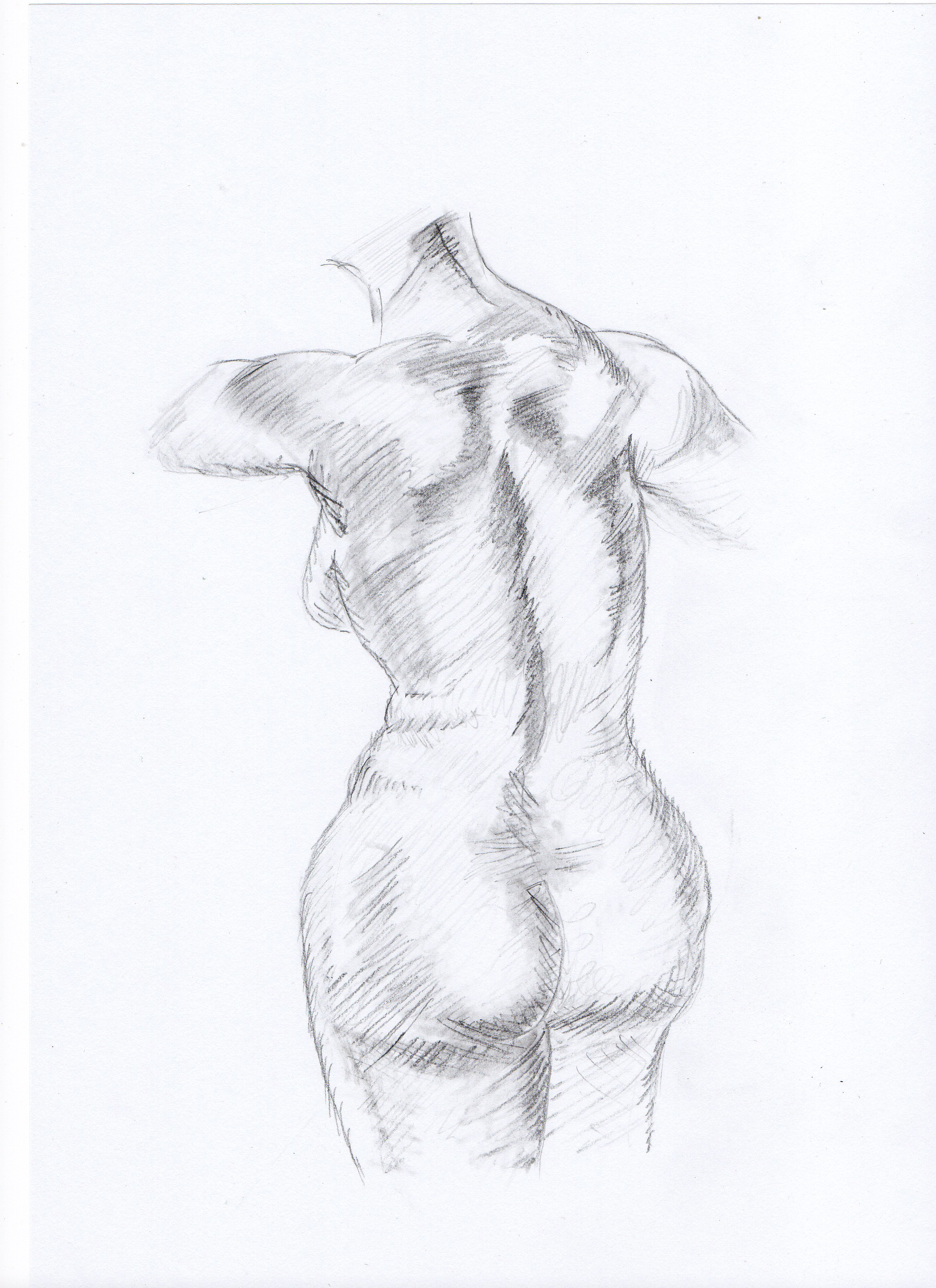 2550x3509 Female Body Sketch My Drawing Table - Female Body Structure Drawing
