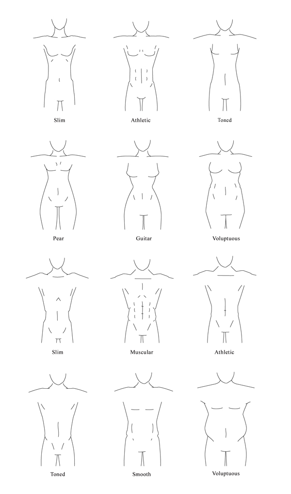 600x1018 how to draw different body types for males and females duy tan - Female Body Types Drawing