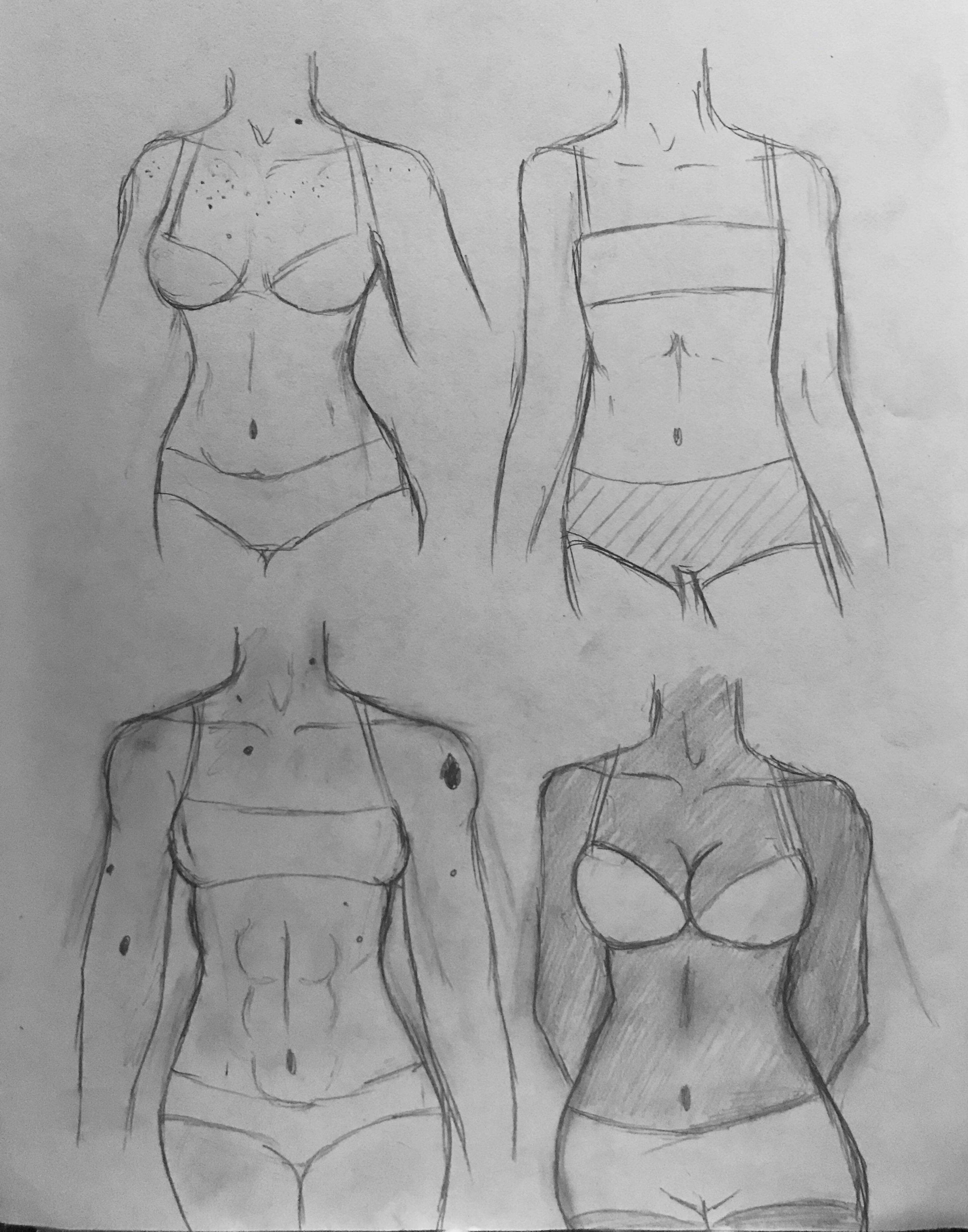 2934x3735 So I Tried To Draw Some Realistic Female Body Types Pics - Female Body Types Drawing