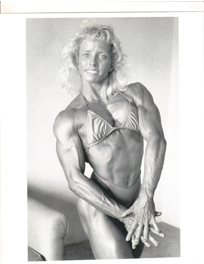 773x1000 debbie muggli female bodybuilding bodybuilder muscle photo b w ebay - Female Bodybuilder Drawing