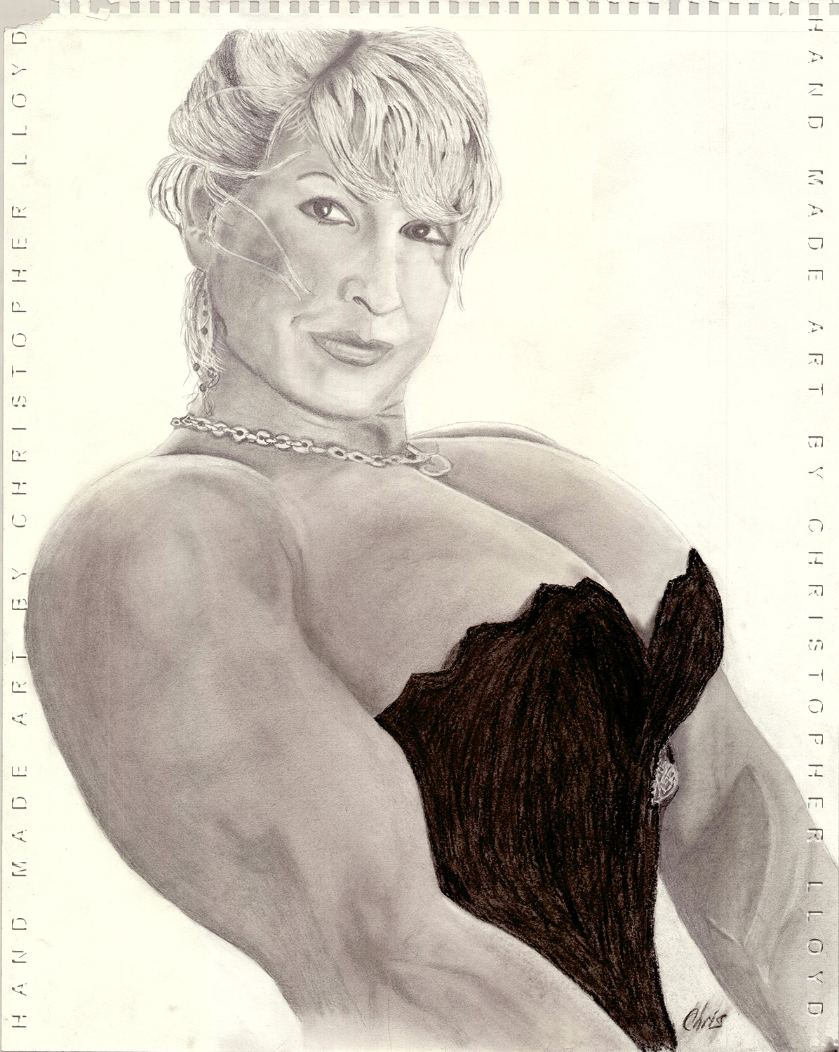 1196x1500 nikki fuller - Female Bodybuilder Drawing