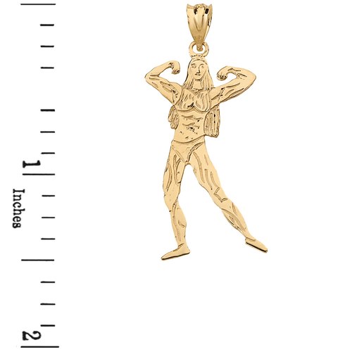 500x500 solid yellow gold weightlifting fitness sport female bodybuilder - Female Bodybuilder Drawing