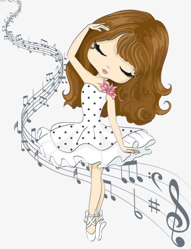 650x845 Music,music,dancing,dance,girls,girl,cartoon Character Female - Female Cartoon Drawing