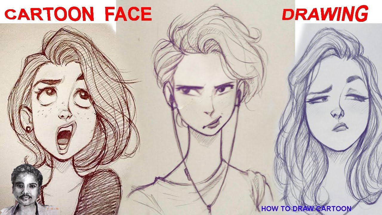Female Cartoon Drawing at Explore collection of