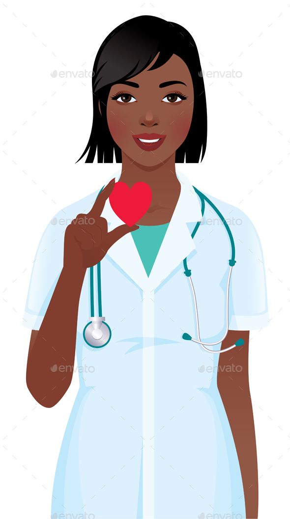 590x1056 female doctor or nurse with stethoscope holding heart symbol - Female Doctor Drawing