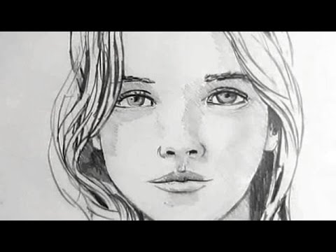 480x360 How To Draw A Female Face Narrated - Female Drawing