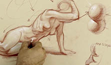 222x131 Drawing A Reclining Female Figure New Masters Academy - Female Drawing