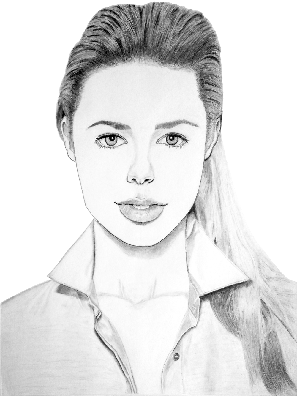 1000x1333 Female Drawing Portraits Kevin Quiroga - Female Drawing