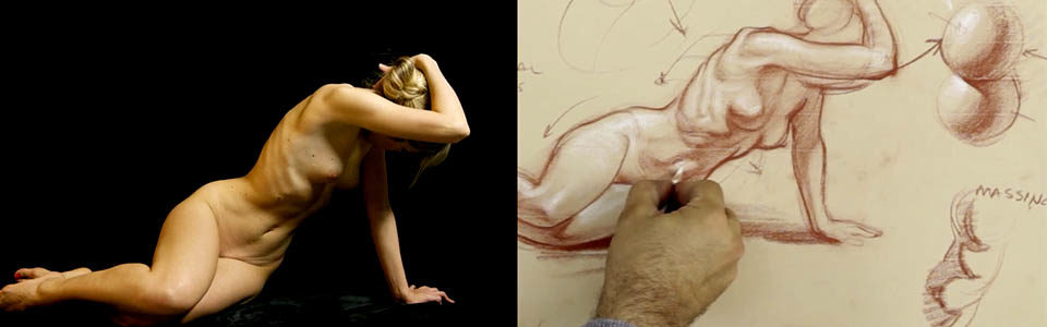 960x300 Drawing A Reclining Female Figure New Masters Academy - Female Drawing Model