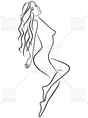 300x400 Female Drawing Outline - Female Drawing Outline