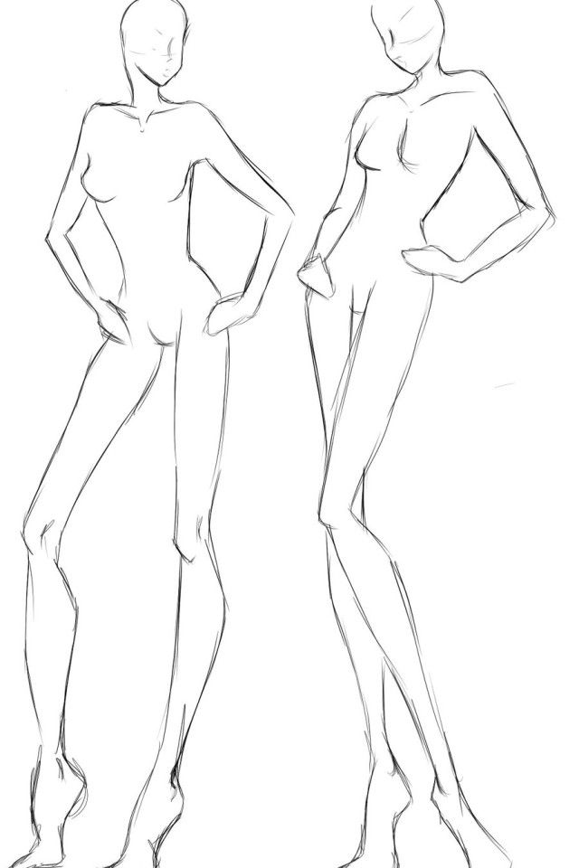 640x960 Blank Female Fashion Sketch Templates Health Fashion - Female Drawing Template