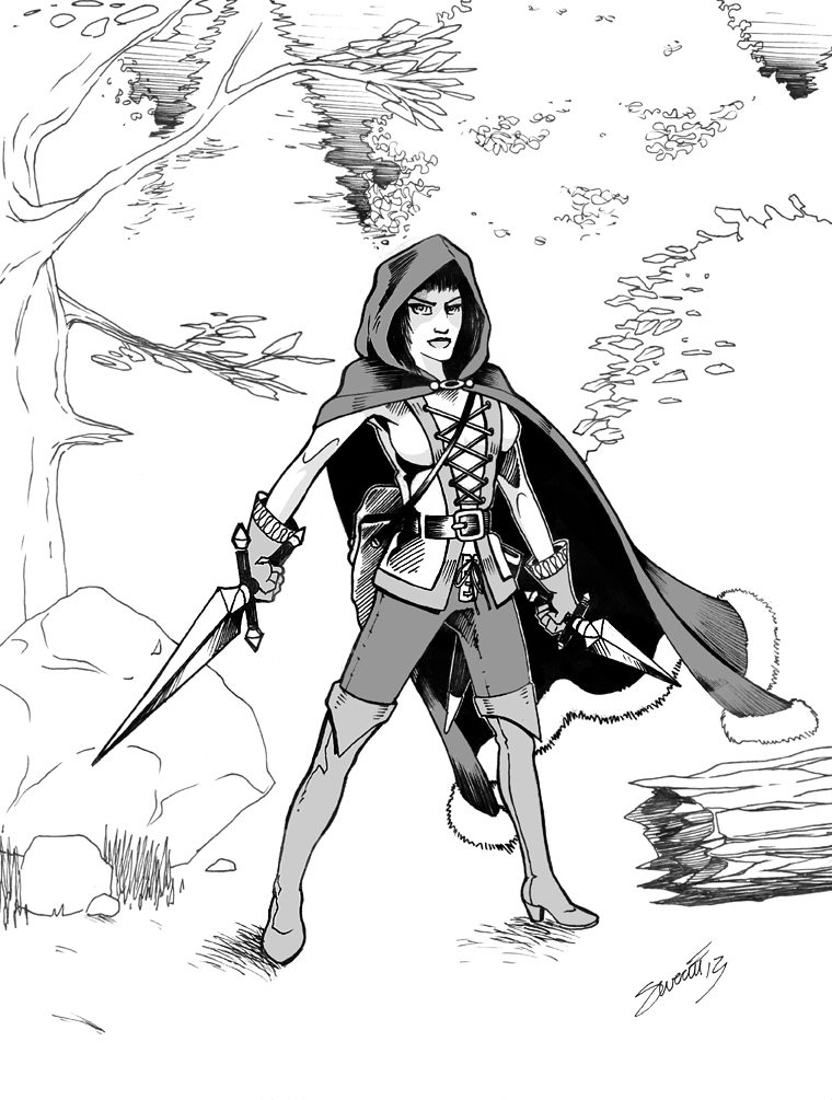 760x1005 dennis m sweatt comic book creations and design! female elf drawing - Female Elf Drawing