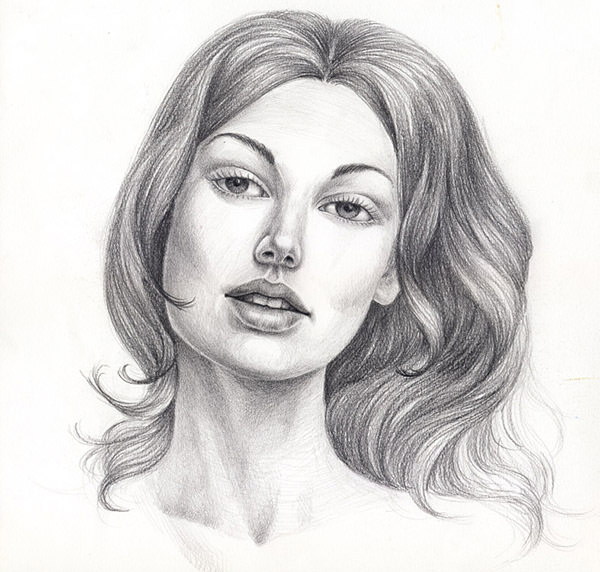 Female Face Drawing Reference at Explore