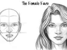 220x165 How To Draw A Female Face - Female Face Drawing