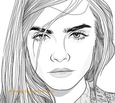 480x427 Drawings Of Girls Faces Easy How To Draw A Female Face Step - Female Face Drawing