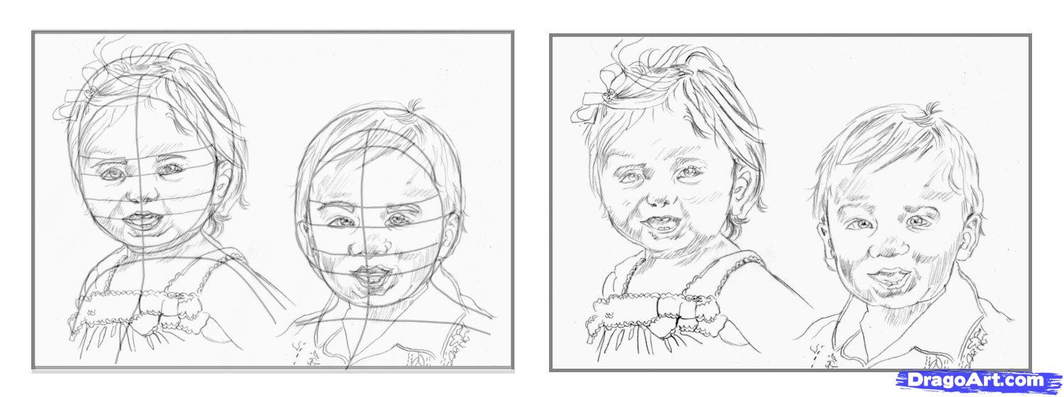 1500x560 How To Draw A Face Step - Female Face Drawing Images