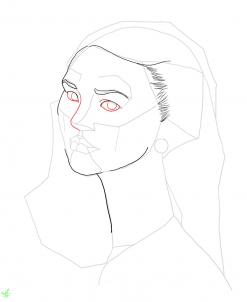 247x302 How To Draw A Female Face, Step - Female Face Drawing Images