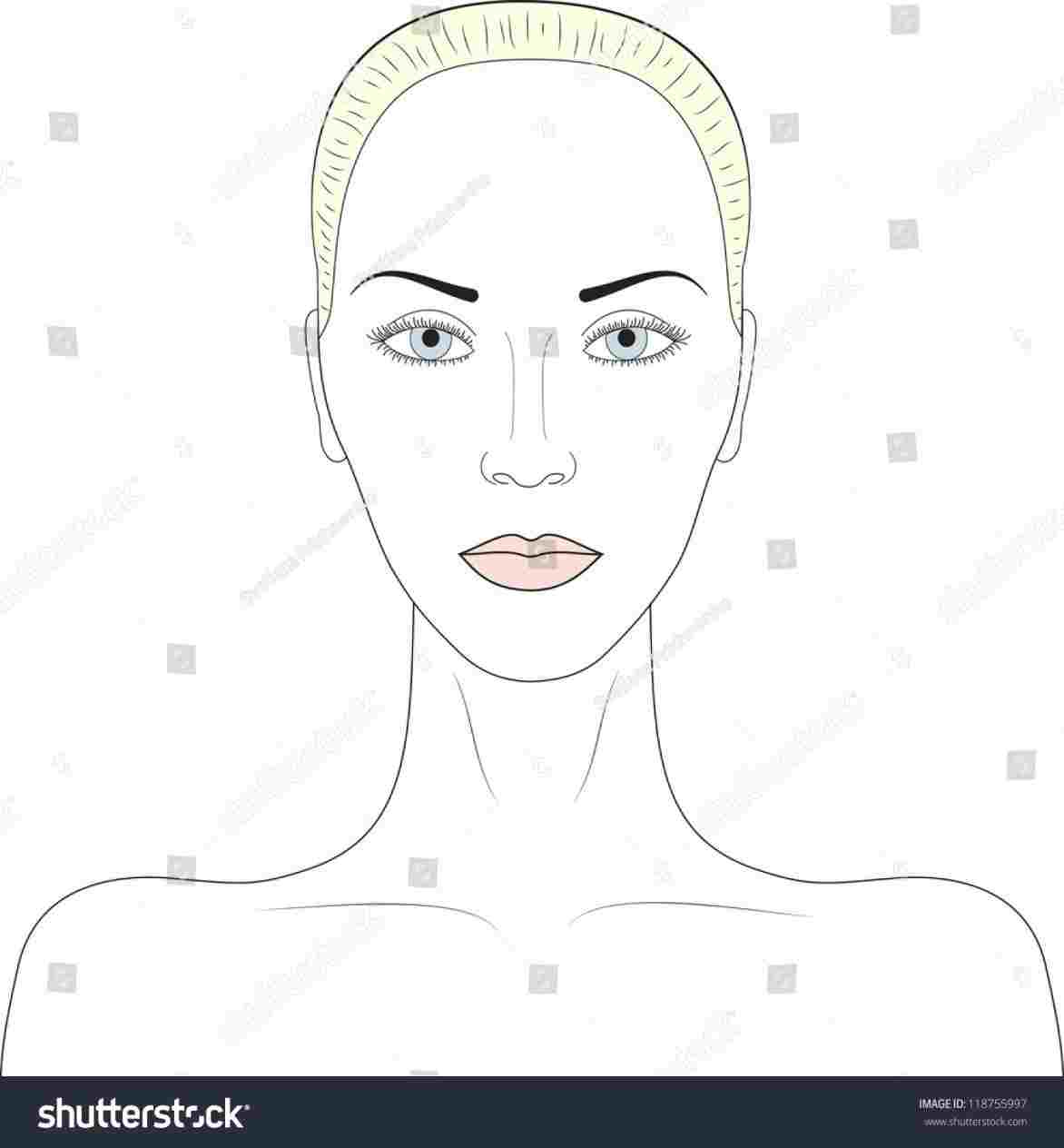 Female Face Drawing Outline at PaintingValley.com | Explore collection