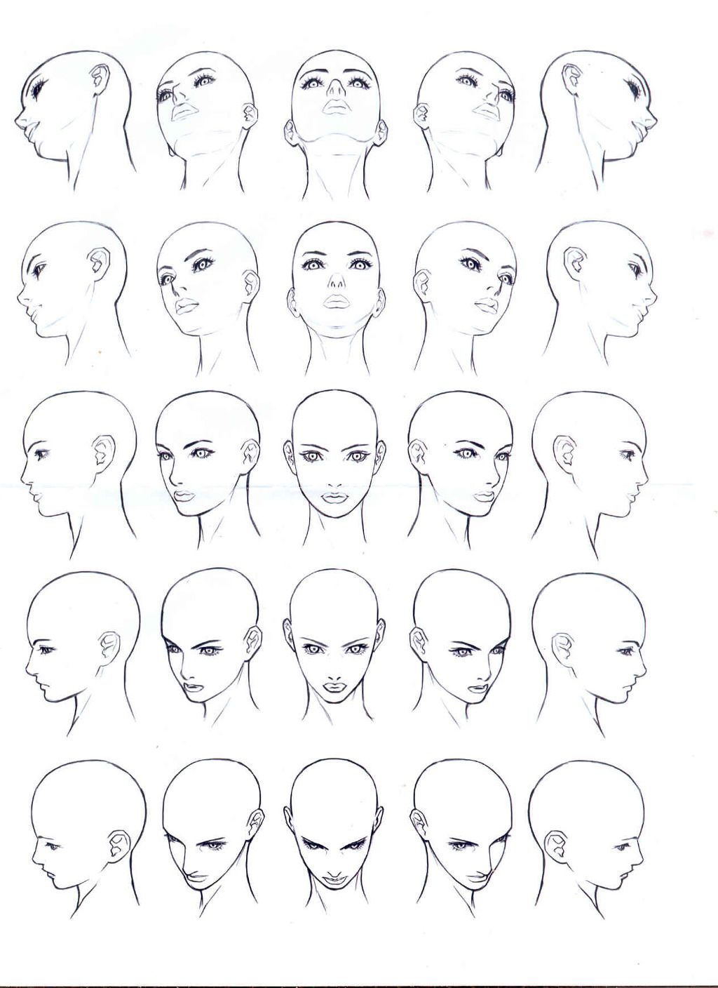 Female Face Drawing Reference at PaintingValley.com | Explore ...