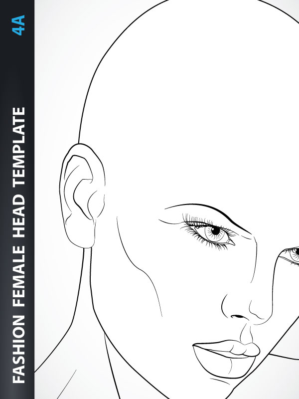 Female Face Drawing Template at PaintingValley.com | Explore collection