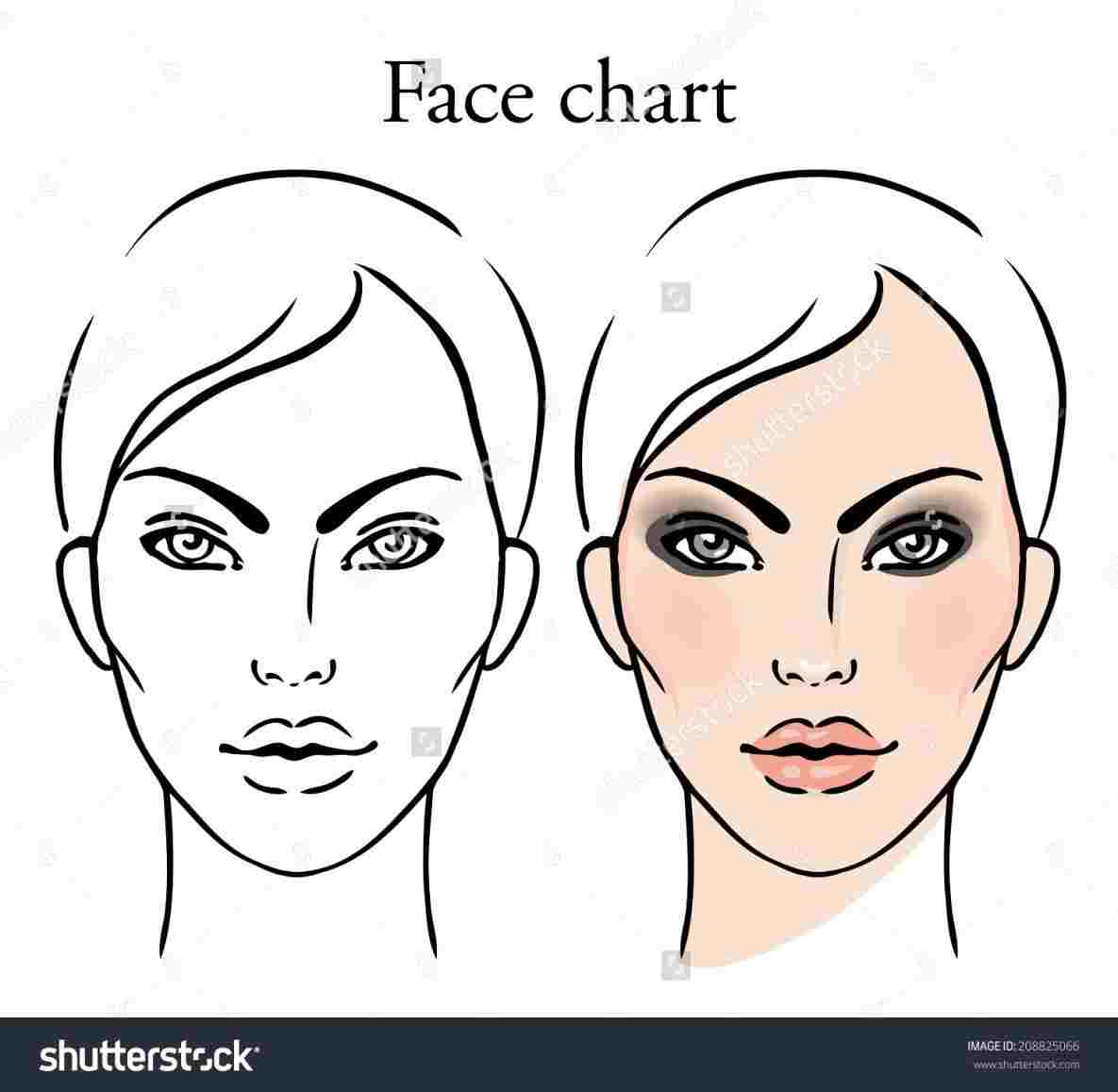 Female Face Drawing Template at Explore collection