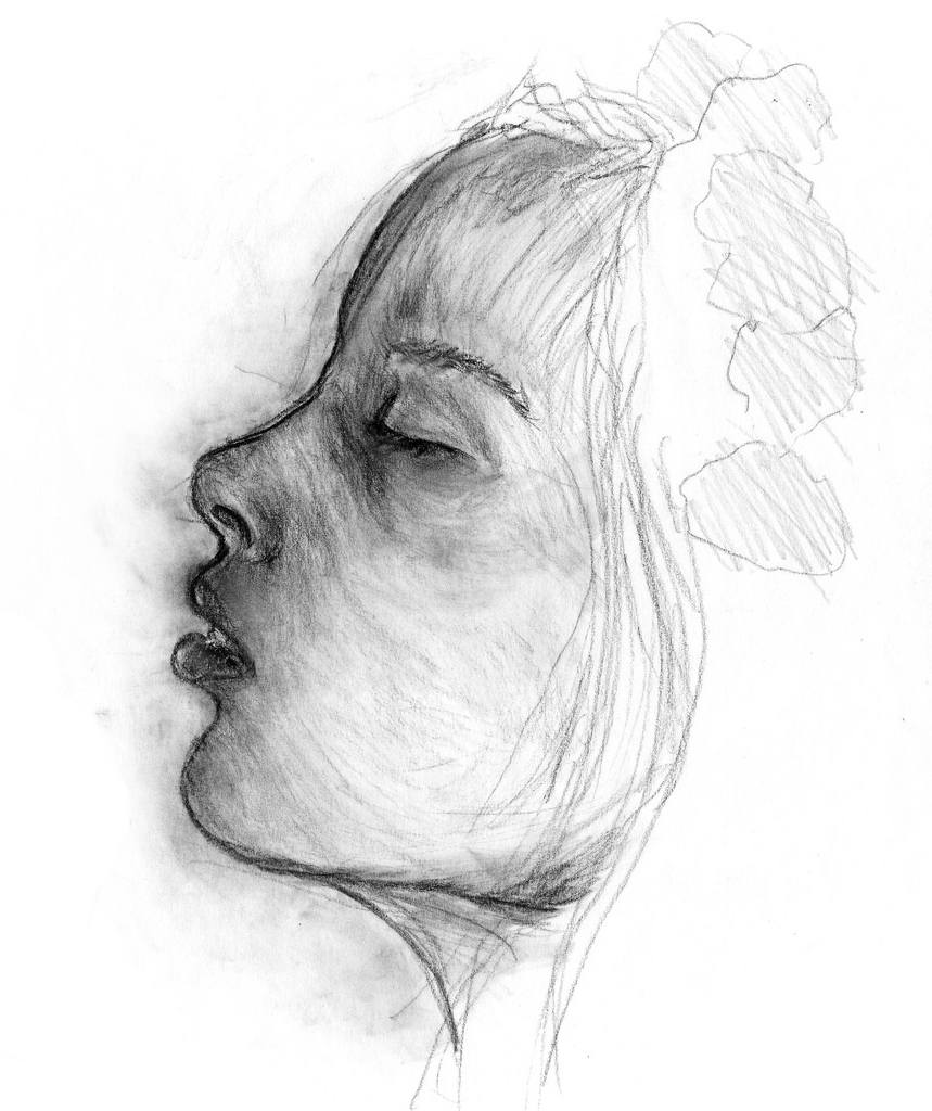 Female Face Profile Drawing at PaintingValley.com | Explore collection