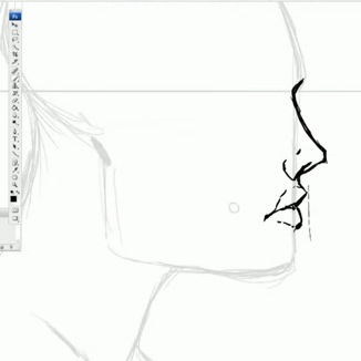 326x326 Comic Book Video Tutorials How To Draw Face Profile Female - Female Face Profile Drawing