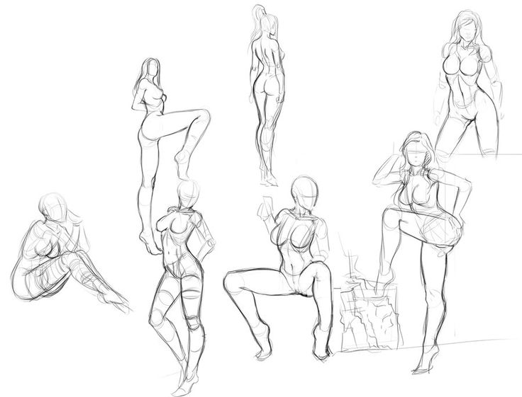 Female Figure Drawing At Paintingvalley Com Explore Collection